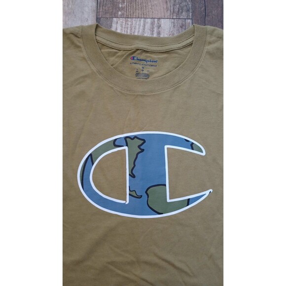 NWT Men's Champion Classic T-Shirt Westwood Olive Earth C Logo, Medium - Picture 4 of 8